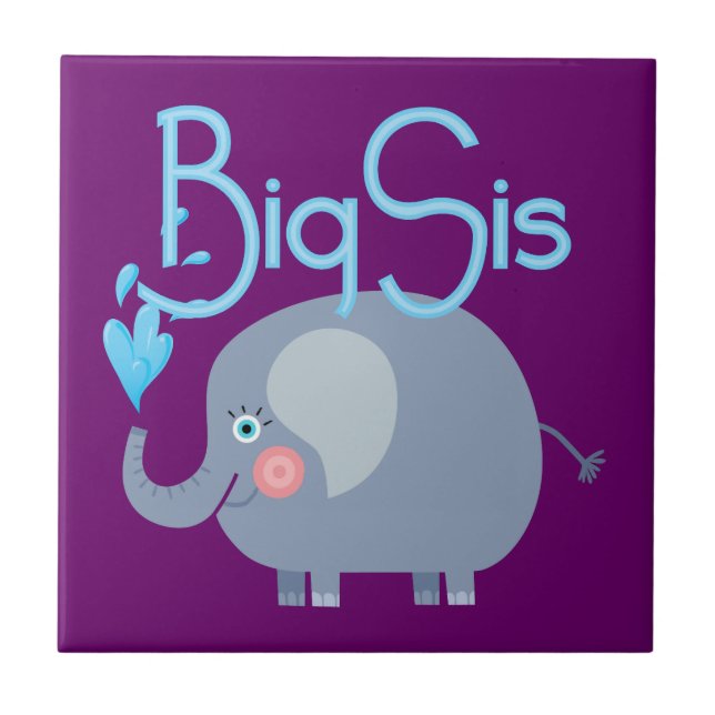 Elephant Big Sis Fliese (Vorderseite)