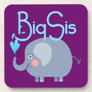 Elephant Big Sis Getränkeuntersetzer