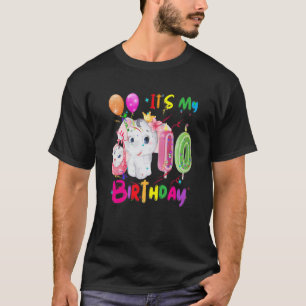 Elephant Birthday ist meine 10. Geburtstagsmädchen T-Shirt