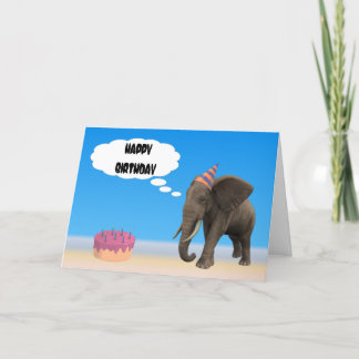 Elephant Birthday Karte