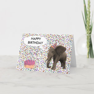 Elephant Birthday Karte