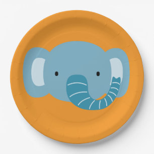 Elephant Birthday Kids Room Wall Art Paper Teller