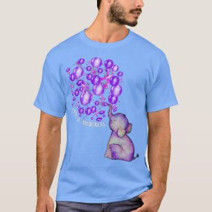 Elephant blowup Lila Balloons Überdosierung Aware T-Shirt