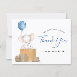 Elephant Blue Baby Dusche by Mail Vielen Dank