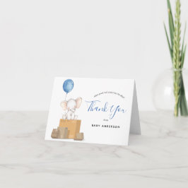 Elephant Blue Baby Dusche by Mail Vielen Dank