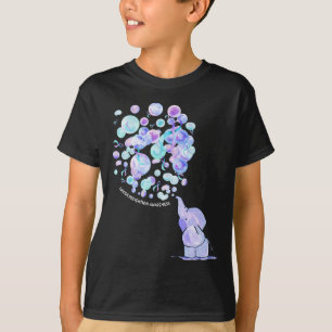 Elephant Blue Lila Balloons Suicide Prevention A T-Shirt