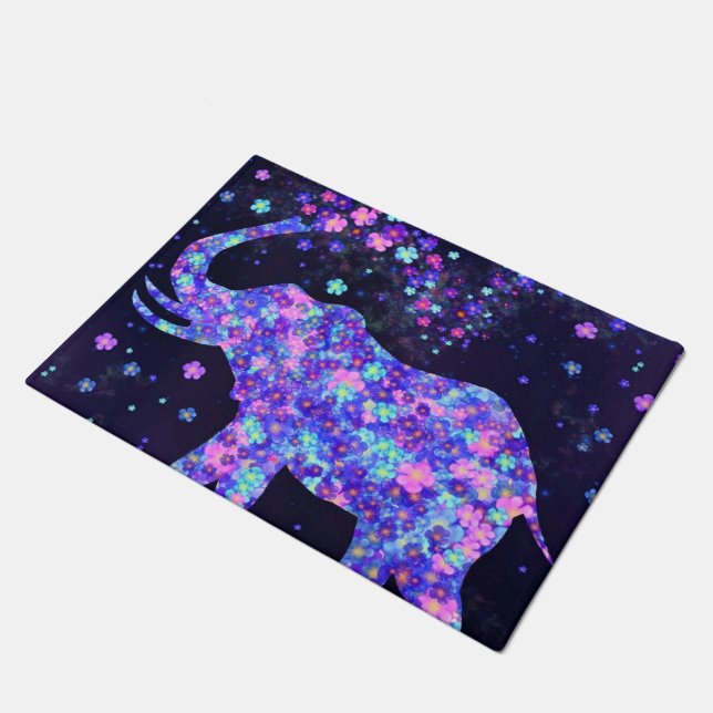 Elephant Blume Doormat Spring Joy Fußmatte (Schrägansicht)