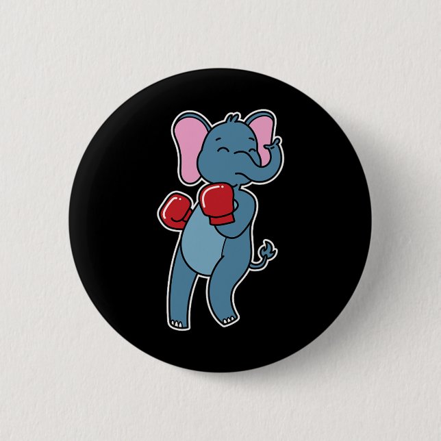 Elephant Boxing Button (Vorderseite)