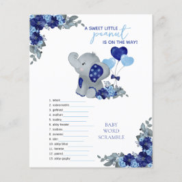 Elephant Boy Baby Shower Game