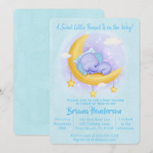 Elephant Boy Sweet Little Peanut Baby Dusche