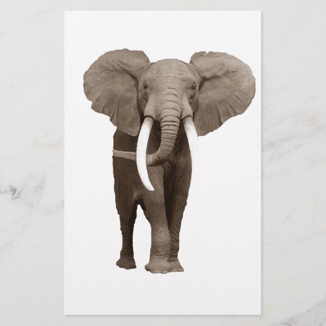 Elephant Briefpapier (Vorderseite)