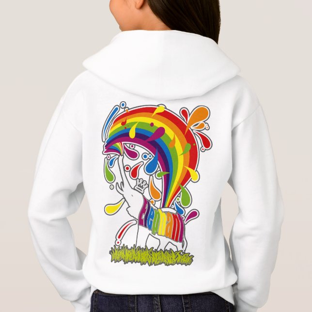 Elephant_Bthing Hoodie (Rückseite)