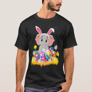 Elephant Bunny Oaster Egg Funny Elephant Oaster S T-Shirt