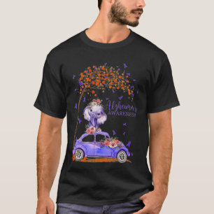 Elephant Car Lila Ribbon florale Heimerheimer Bra T-Shirt