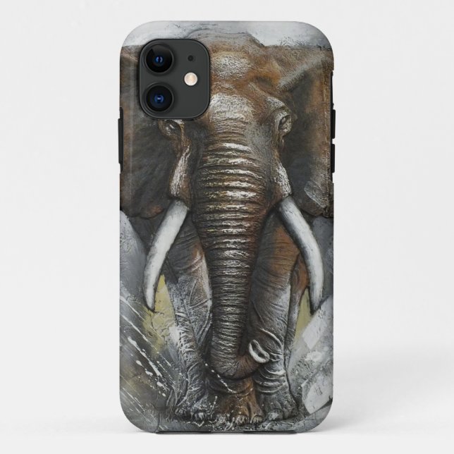 Elephant Charging iPhone 5 Fall Case-Mate iPhone Hülle (Rückseite)