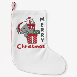 Elephant Christmas Gift Winter Animals Elephant Kleiner Weihnachtsstrumpf
