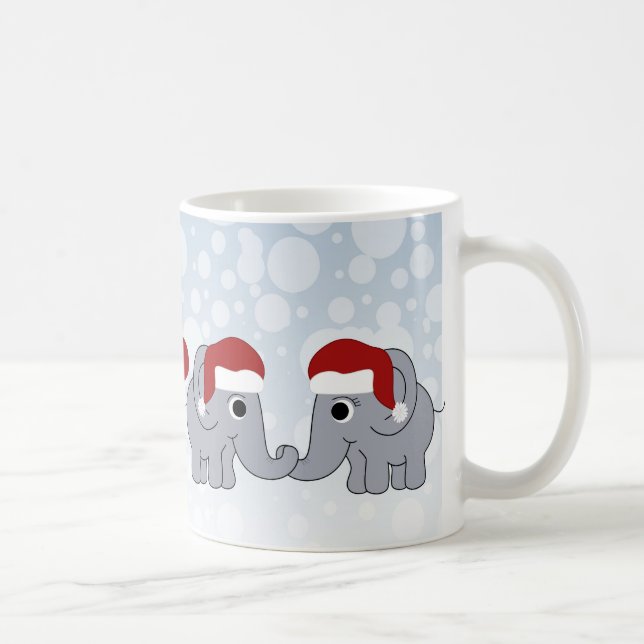 Elephant Christmas Kaffeetasse (Rechts)