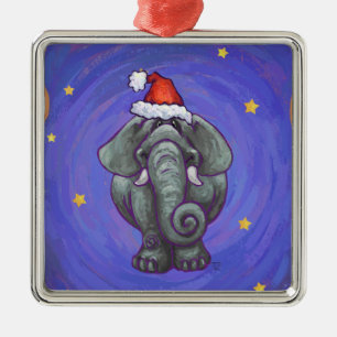 Elephant Christmas Ornament Aus Metall