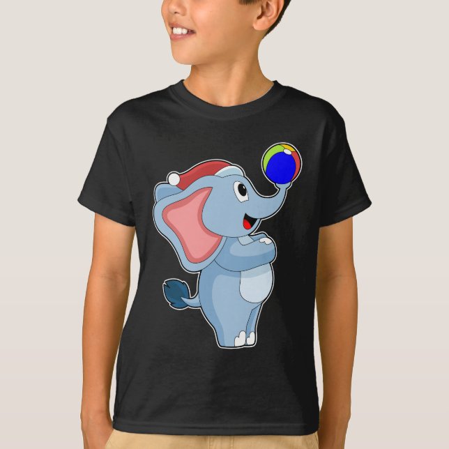 Elephant Christmas Soccer T-Shirt (Vorderseite)
