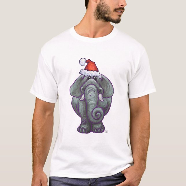 Elephant Christmas T-Shirt (Vorderseite)