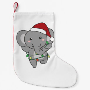 Elephant Christmas Winter Animals Elephants Kleiner Weihnachtsstrumpf