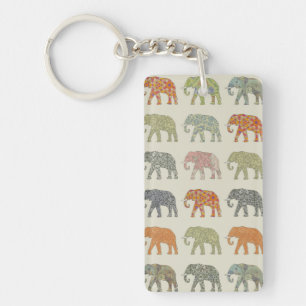 Eléphant Coloré Animal Motif contemporain