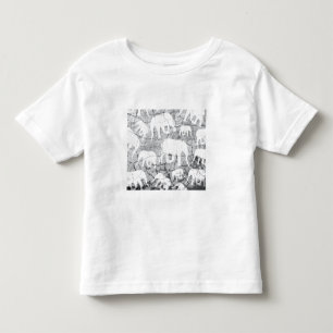 Elephant Concrete Jungle Pattern Kleinkind T-shirt
