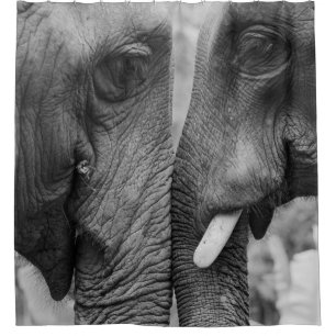 ELEPHANT COUPLE DUSCHVORHANG