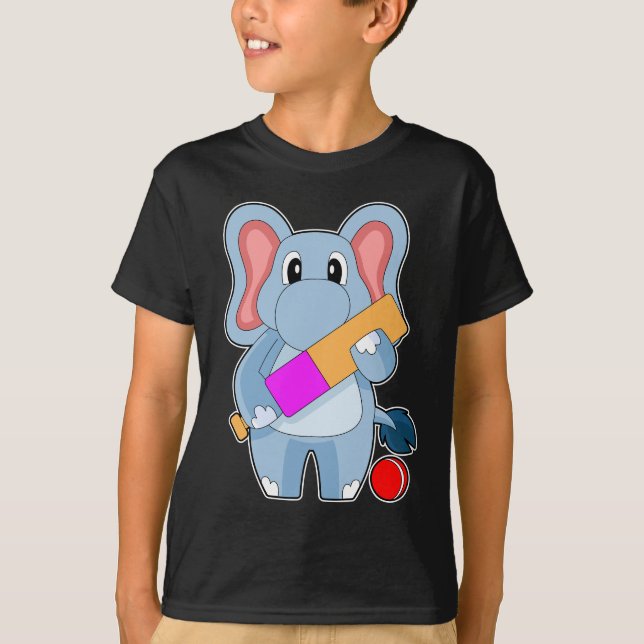 Elephant Cricket Cricket T-Shirt (Vorderseite)