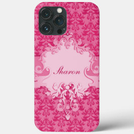 Elephant damask rose court nom coque ipad