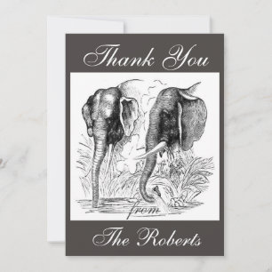 Elephant Dankeschön Card Dankeskarte