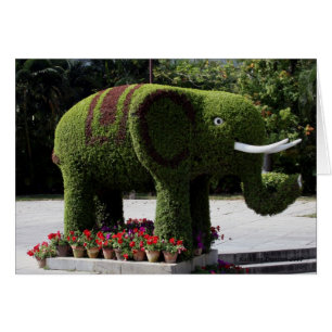 Éléphant dans le jardin chinois