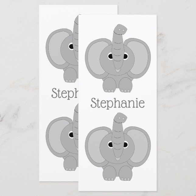 Elephant Design Lesezeichen (Vorne/Hinten)