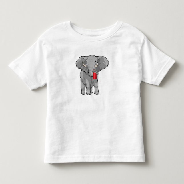 Elephant Drinking mug Kleinkind T-shirt (Vorderseite)
