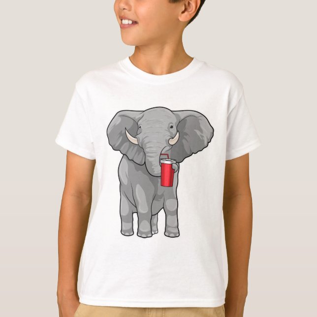 Elephant Drinking mug T-Shirt (Vorderseite)