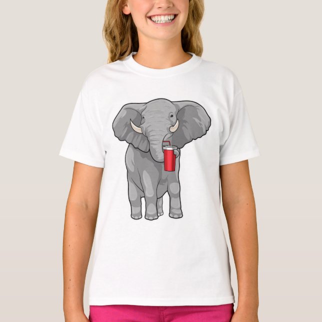 Elephant Drinking mug T-Shirt (Vorderseite)