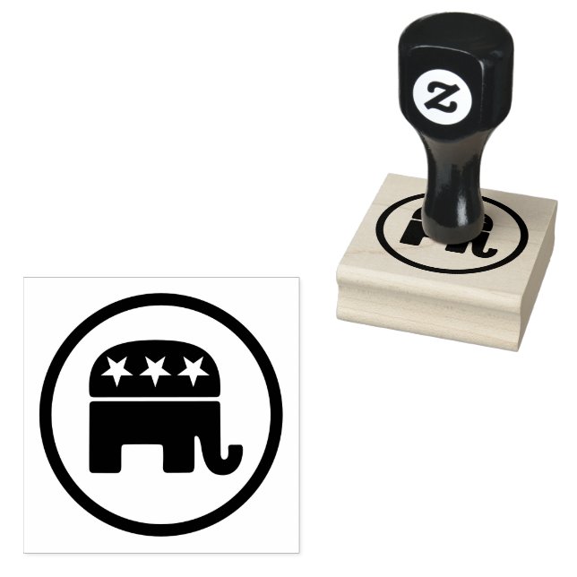 Elephant, ein Symbol des republikanischen Party Gummistempel (Stempel)