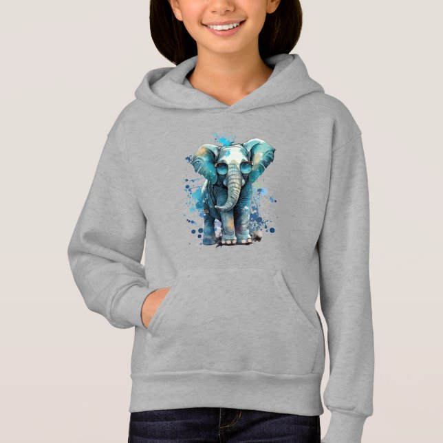 Elephant Elegance Hoodie (Vorderseite)