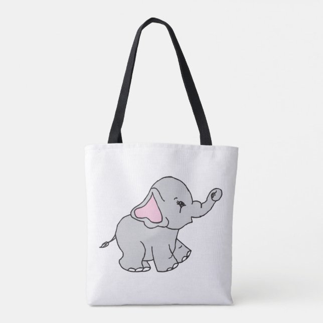 Elephant Elephant Cartoon Tasche (Rückseite)