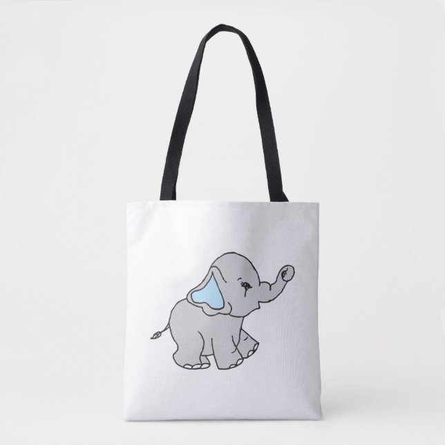 Elephant Elephant Muster Elephant Cartoon Tasche (Vorderseite)