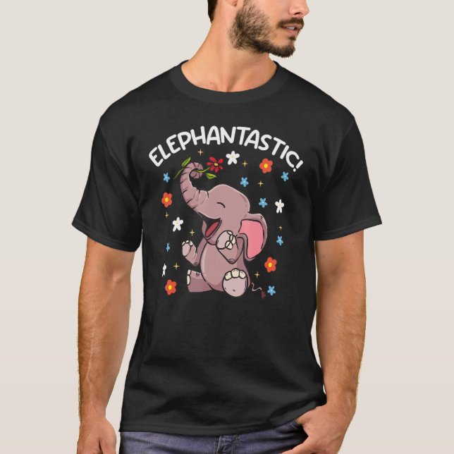 Elephant Elephantastic Love Elephants T-Shirt (Vorderseite)