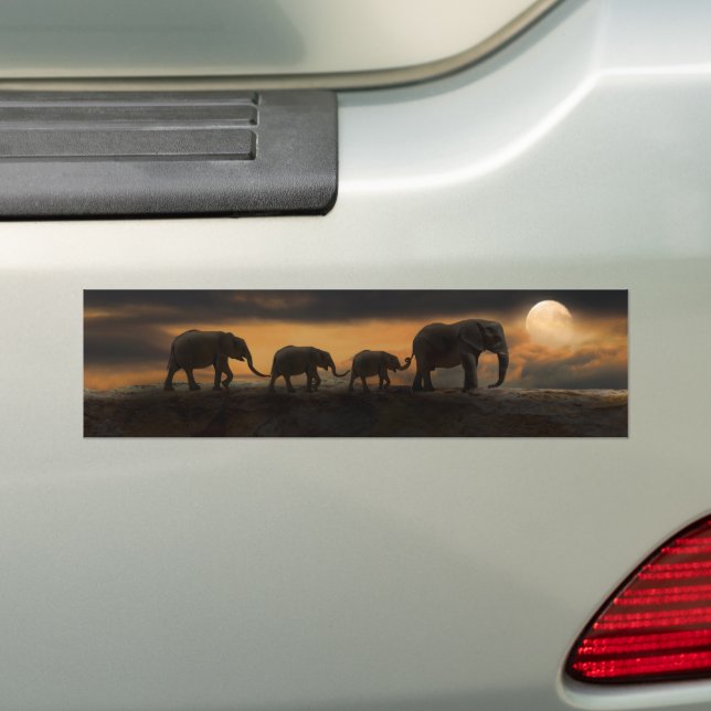 ELEPHANT ELEPHANTS BUMPER STICKERS AUTOAUFKLEBER (Auf Auto)
