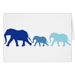 Eléphant en bleu