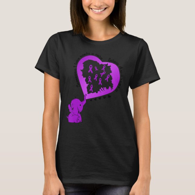 Elephant Epilepsy Jemand I Liebe braucht ein Heilm T-Shirt (Vorderseite)