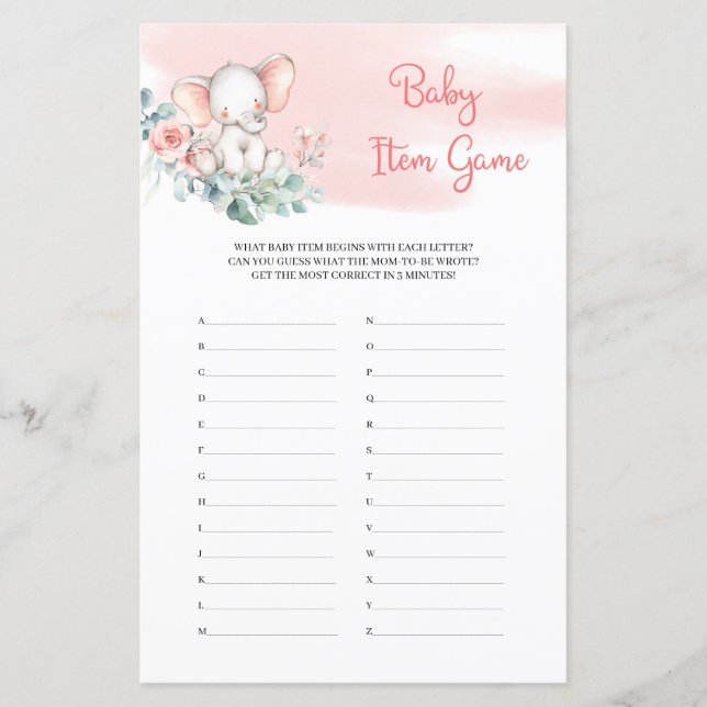 Elephant Eucalyptus-Mädchen, die das Baby-Item-Gam (Vorderseite)