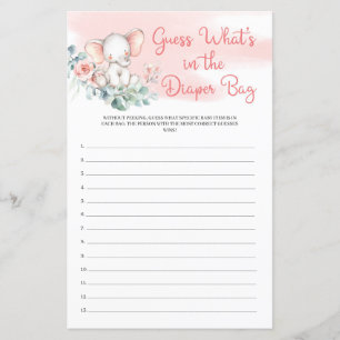 Elephant Eukalyptus rät, was in der Windeltasche i