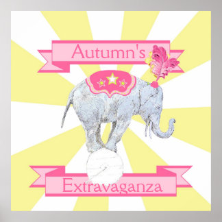 Elephant Extravaganza Poster