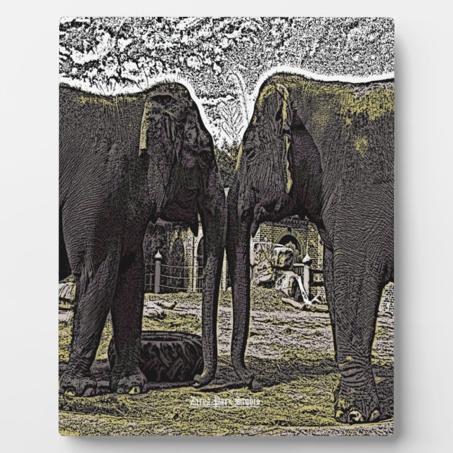 Elephant Eyes Fotoplatte (Vorderseite)