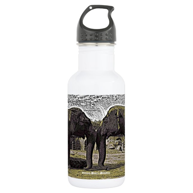 Elephant Eyes Trinkflasche (Vorderseite)