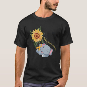 Elephant Faith Hope Kämpfen Liebe Multiple Skleros T-Shirt